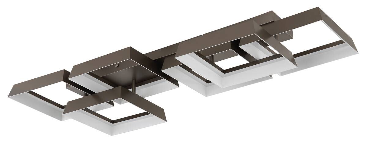 GLOBO Deckenleuchte kaffee Metall Kunststoff B/H/L: ca. 35x12,5x102 cm 1 Brennstellen