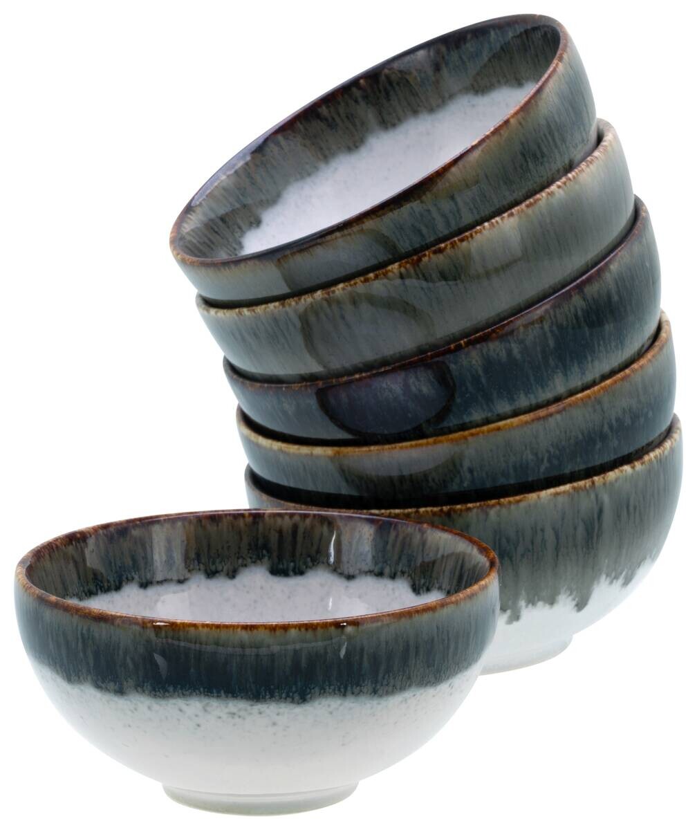 CreaTable Dipschalen-Set Cascade grau Steinzeug