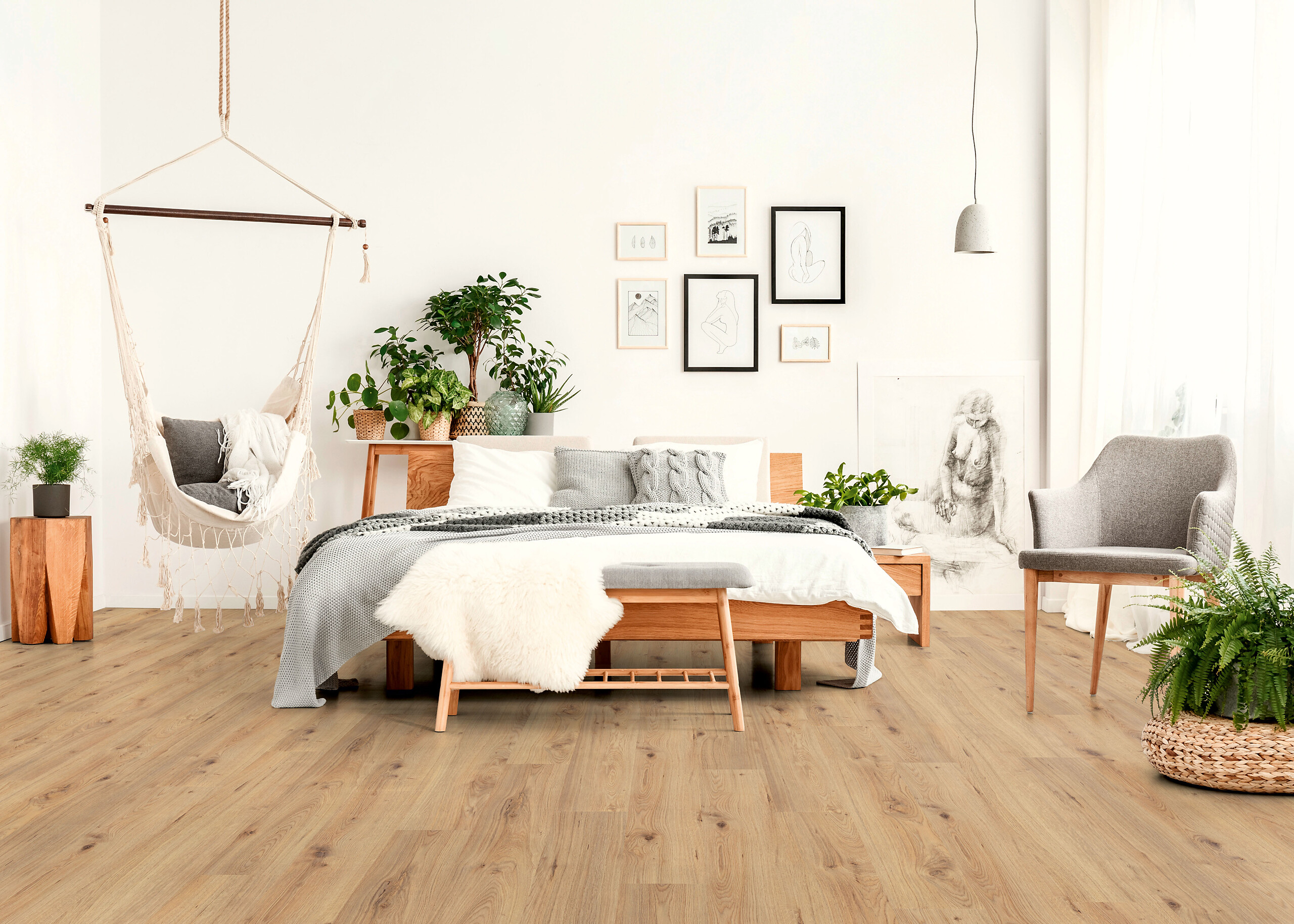 Laminatboden Millenium ca. 2,39 m² im Paket  B/L: ca. 19,3x137,9 cm pro Paket