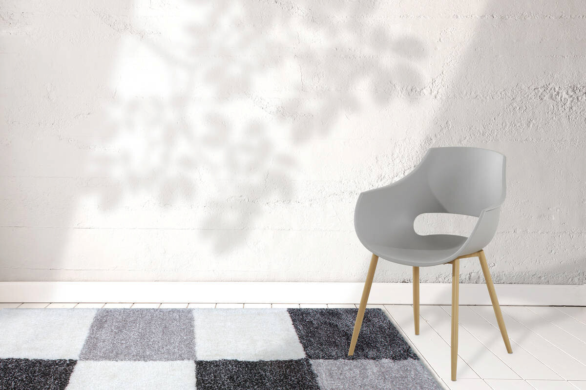 Stuhl Alice 100 2er grau Kunststoff B/H/T: ca. 59x85x58 cm