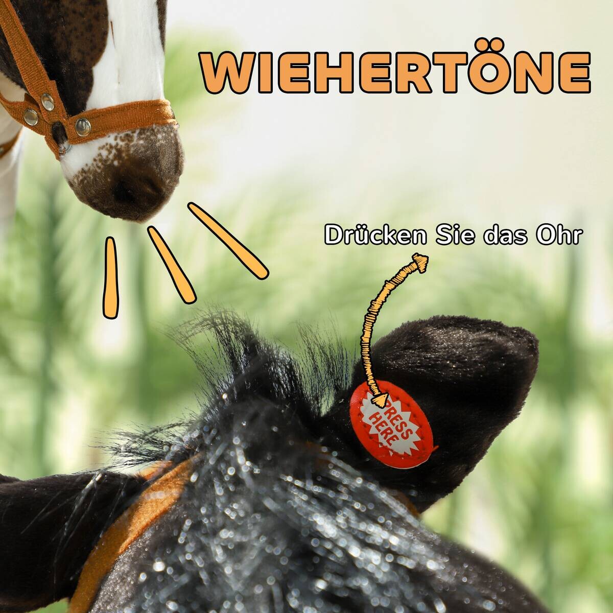 AIYAPLAY Spiel-Reitpferd B/H/L: ca. 28x60x85 cm