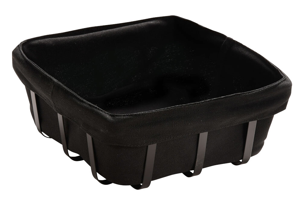 Kesper Brot/Obstkorb schwarz Metall B/H/L: ca. 22x9x22 cm