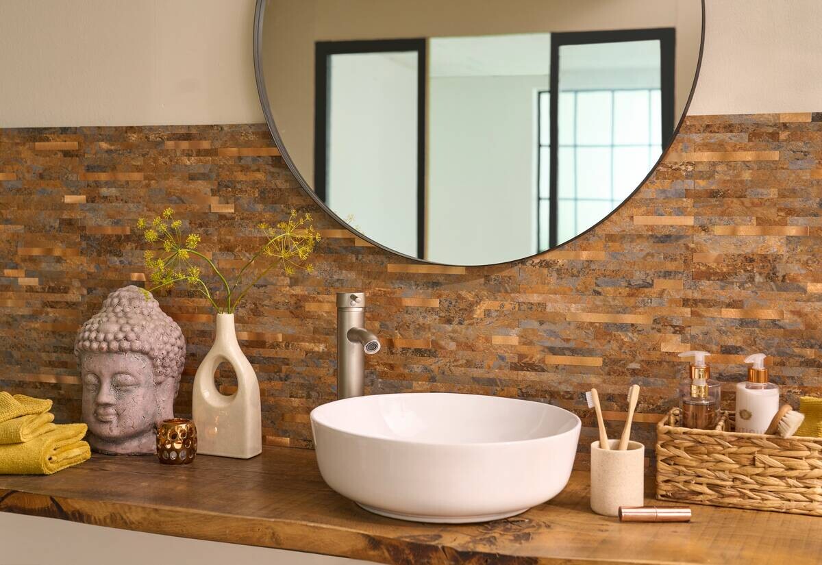 Wandfliesen bronze B/L: ca. 29,2x29,7 cm