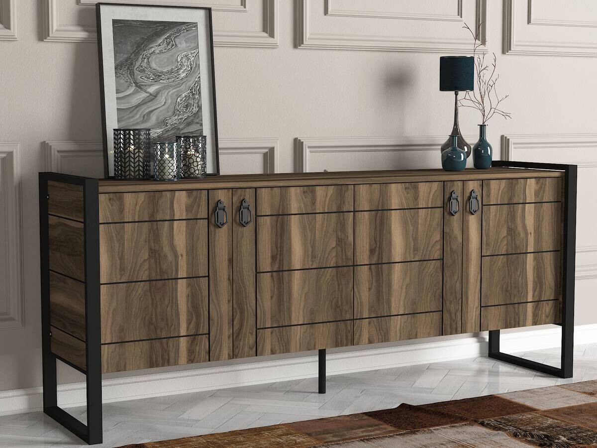 Sideboard Lost walnuss Nachbildung B/H/T: ca. 185x78x40 cm
