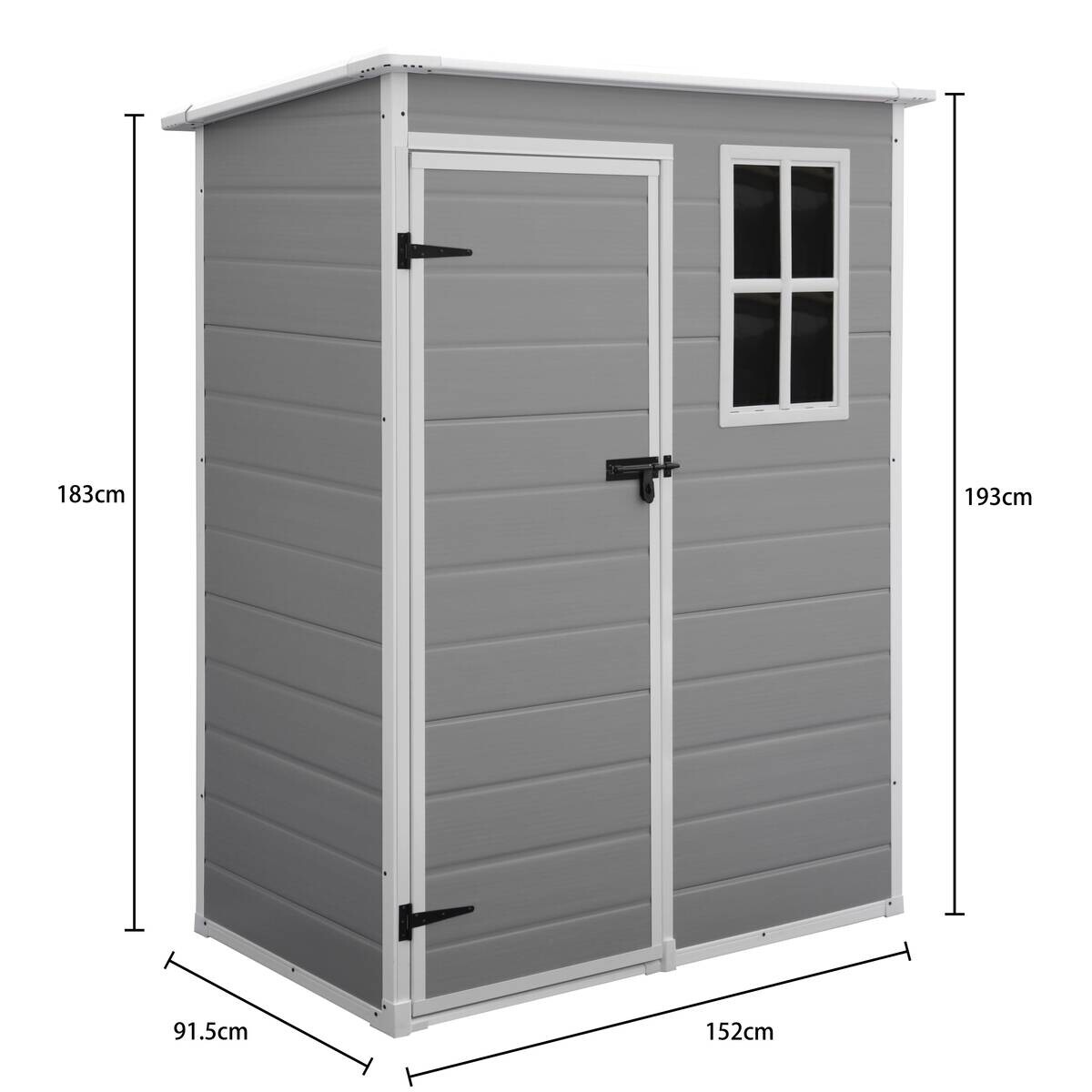 POCOline Gartenhaus Nizza grau