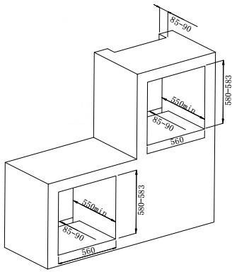 Respekta Küchenblock Premium grau hochglänzend B/H/T: ca. 345x220,5x60 cm