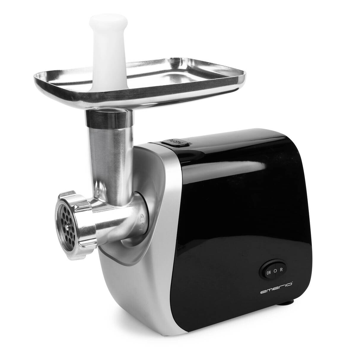 Emerio Fleischwolf MG-130207 schwarz silber Kunststoff Edelstahl B/H/T: ca. 13x21x24 cm