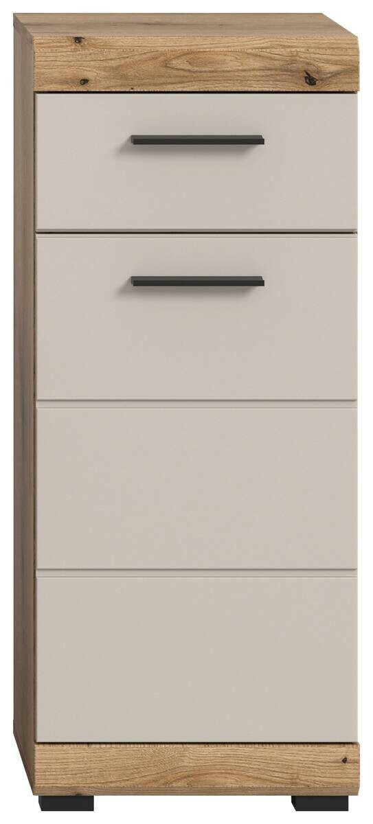 Badhochschrank Scout Evoke Oak Nachbildung Kaschmirgrau Nachbildung B/H/T: ca. 37x88x31 cm