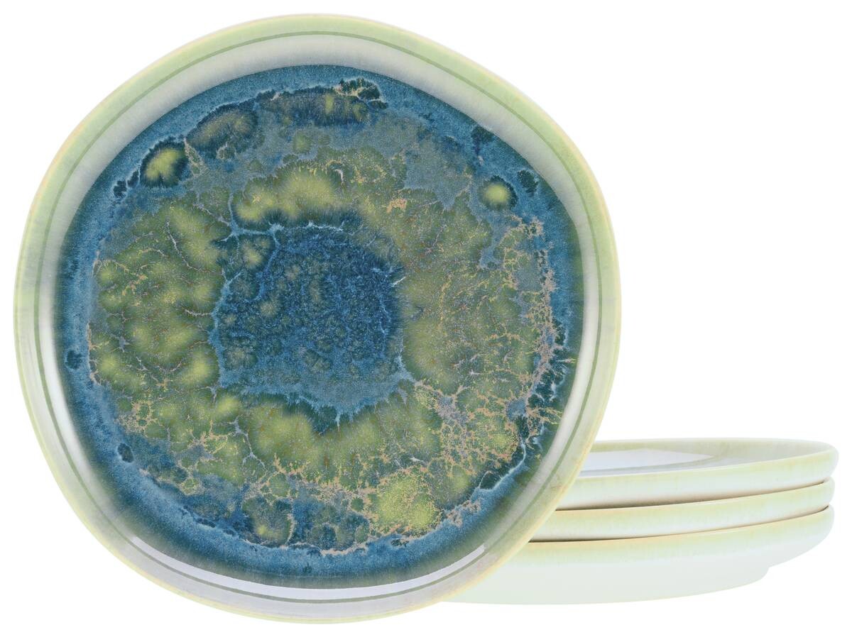 CreaTable Dessertteller Yuki multicolor Steinzeug D: ca. 22 cm