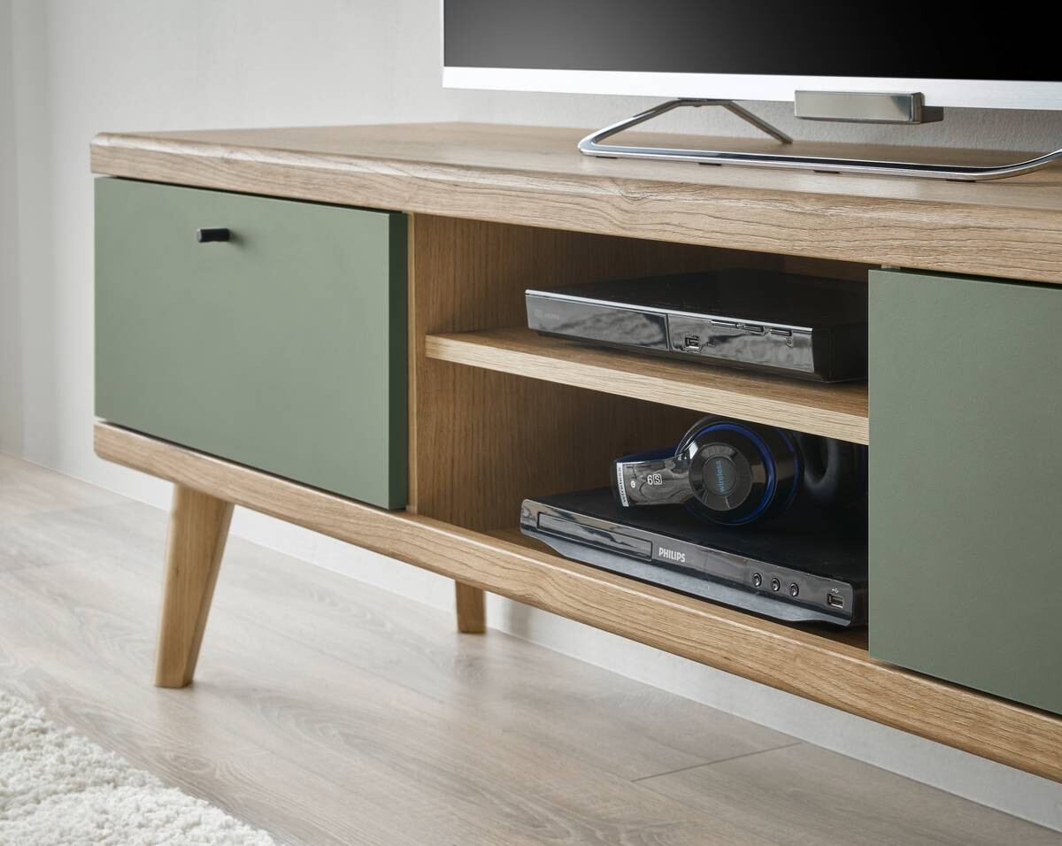 Lowboard Alva Eiche Evoke Coast Nachbildung salbei B/H/T: ca. 160x50x40 cm