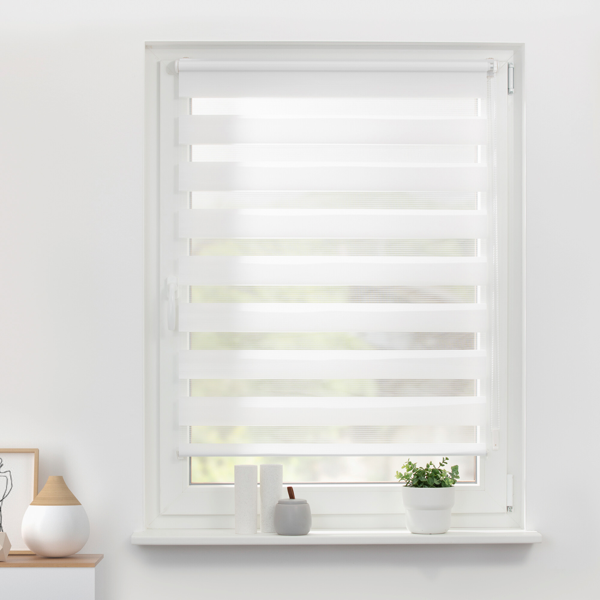 LICHTBLICK Doppelrollo Duo weiß B/L: ca. 50x150 cm