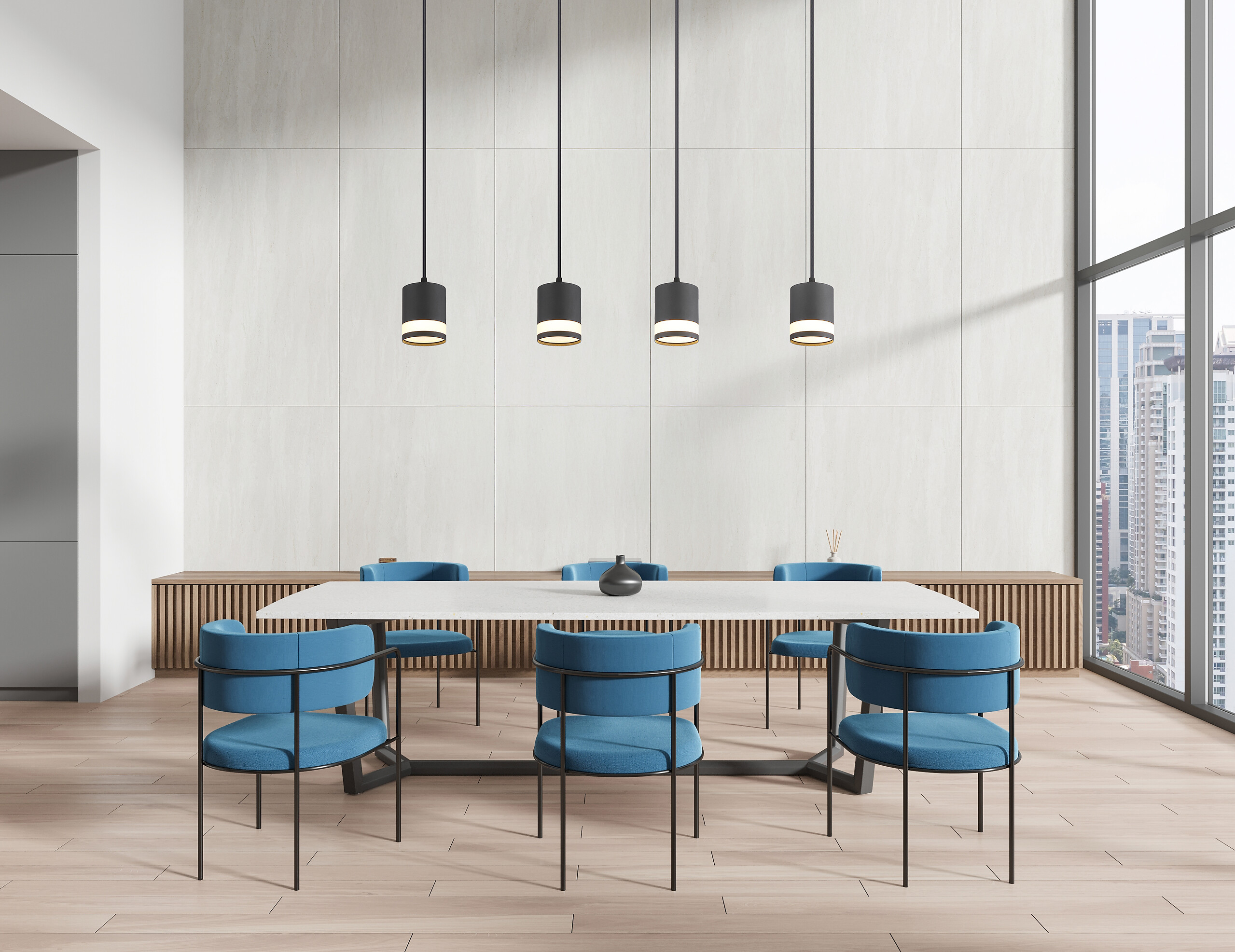 GLOBO Hängeleuchte Opal schwarz Kunststoff Metall B/H/L: ca. 8,2x120x80 cm 4.0 Brennstellen