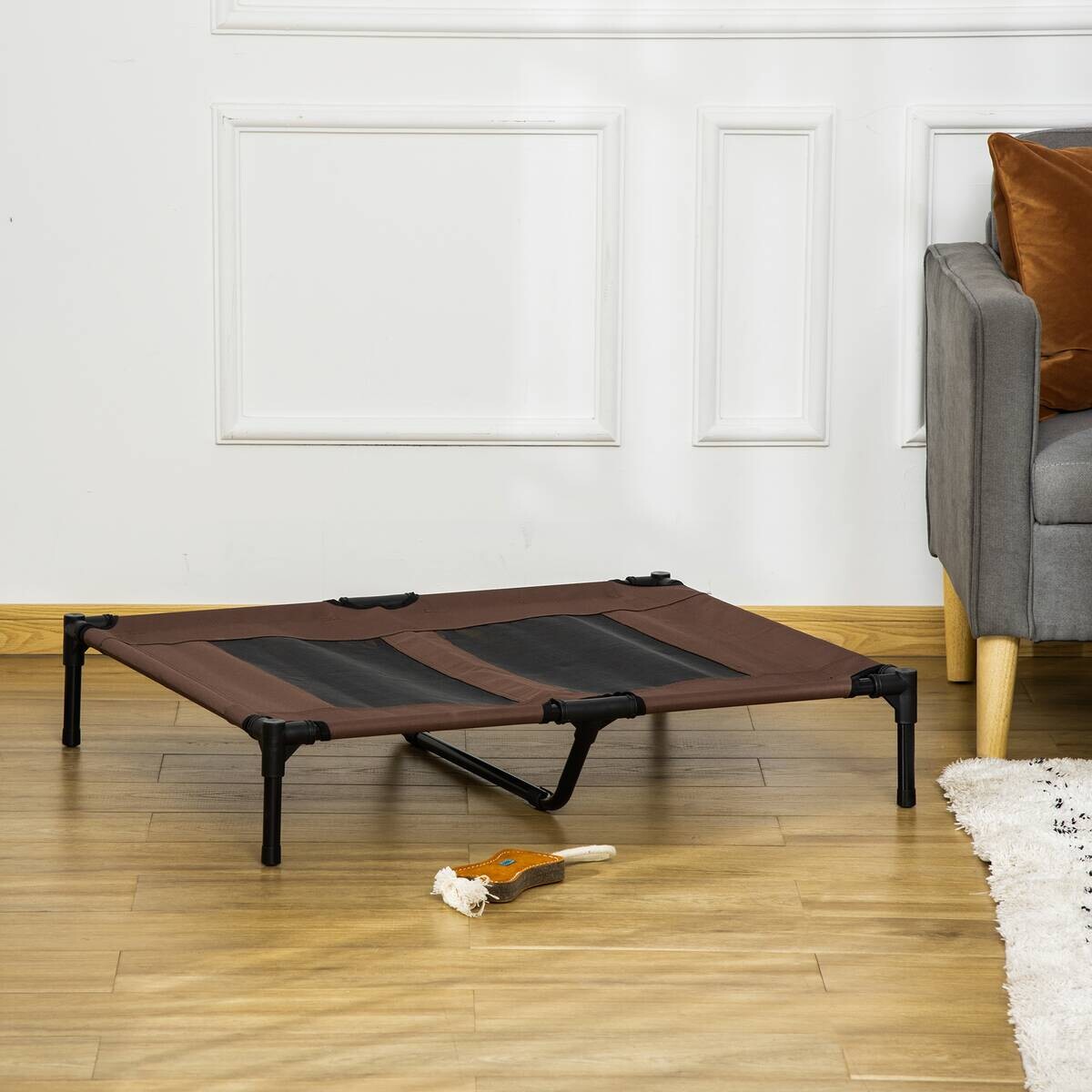 PawHut Hunde-Zubehör braun Polypropylen B/H/L: ca. 76x92x18 cm