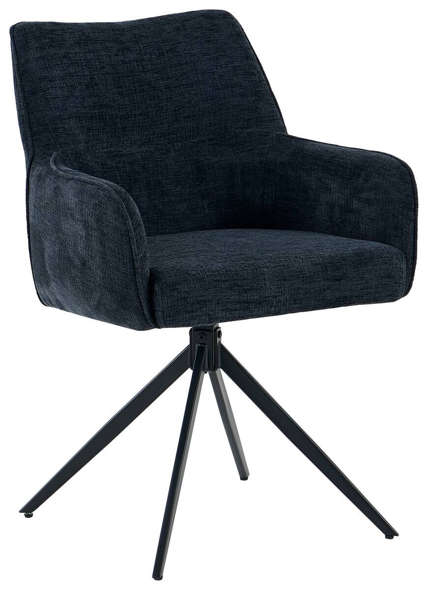 Armlehnstuhl Lena anthrazit Webstoff B/H/T: ca. 61x90x62 cm