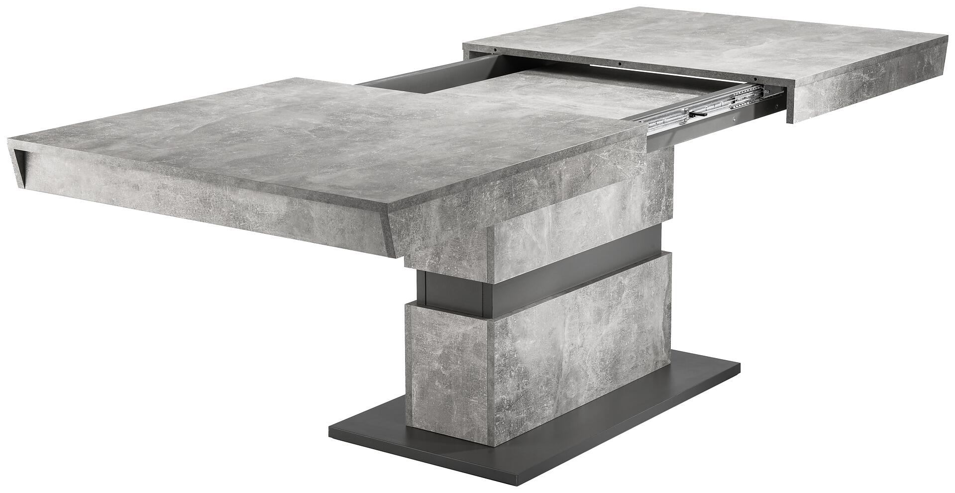 Tisch MATTHEW Beton Optik anthrazit B/H/T: ca. 160x75x90 cm