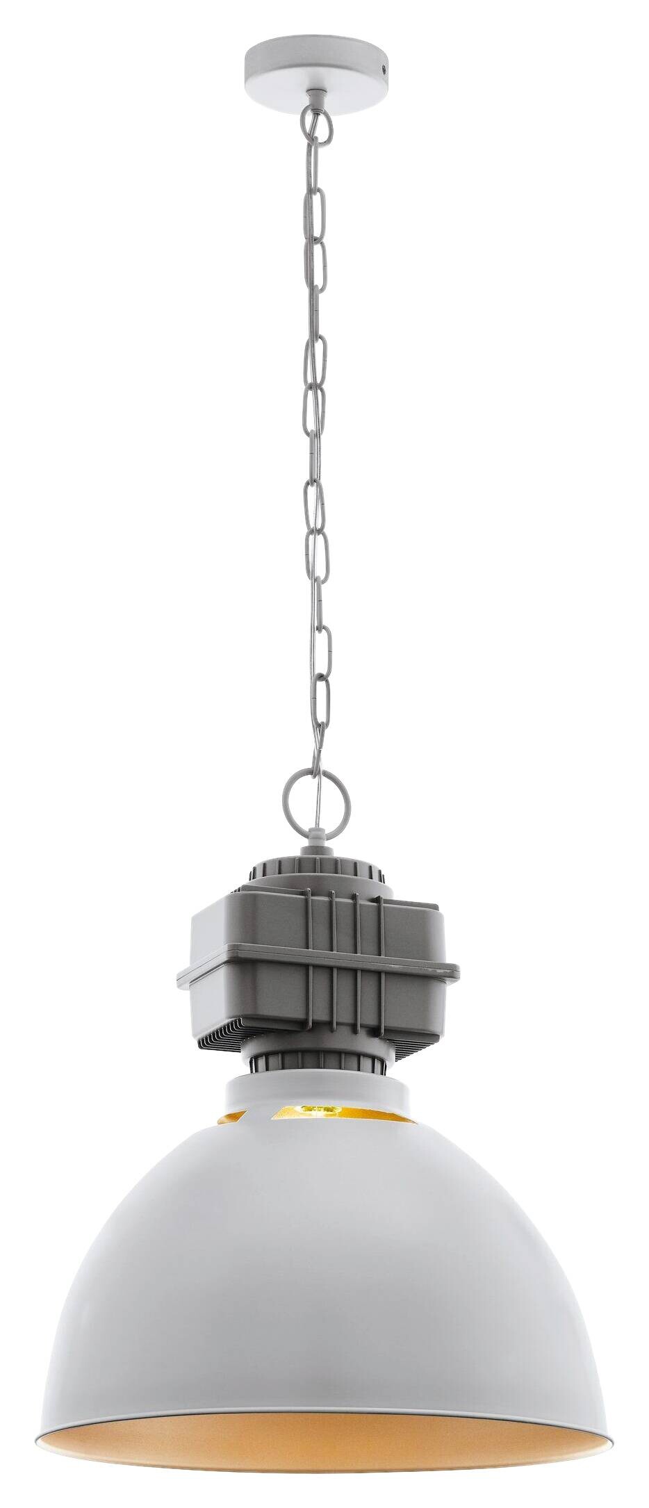 Eglo Pendelleuchte Rockingham grau roségold Stahl B/H/L: ca. 46x110x46 cm E27 1 Brennstellen