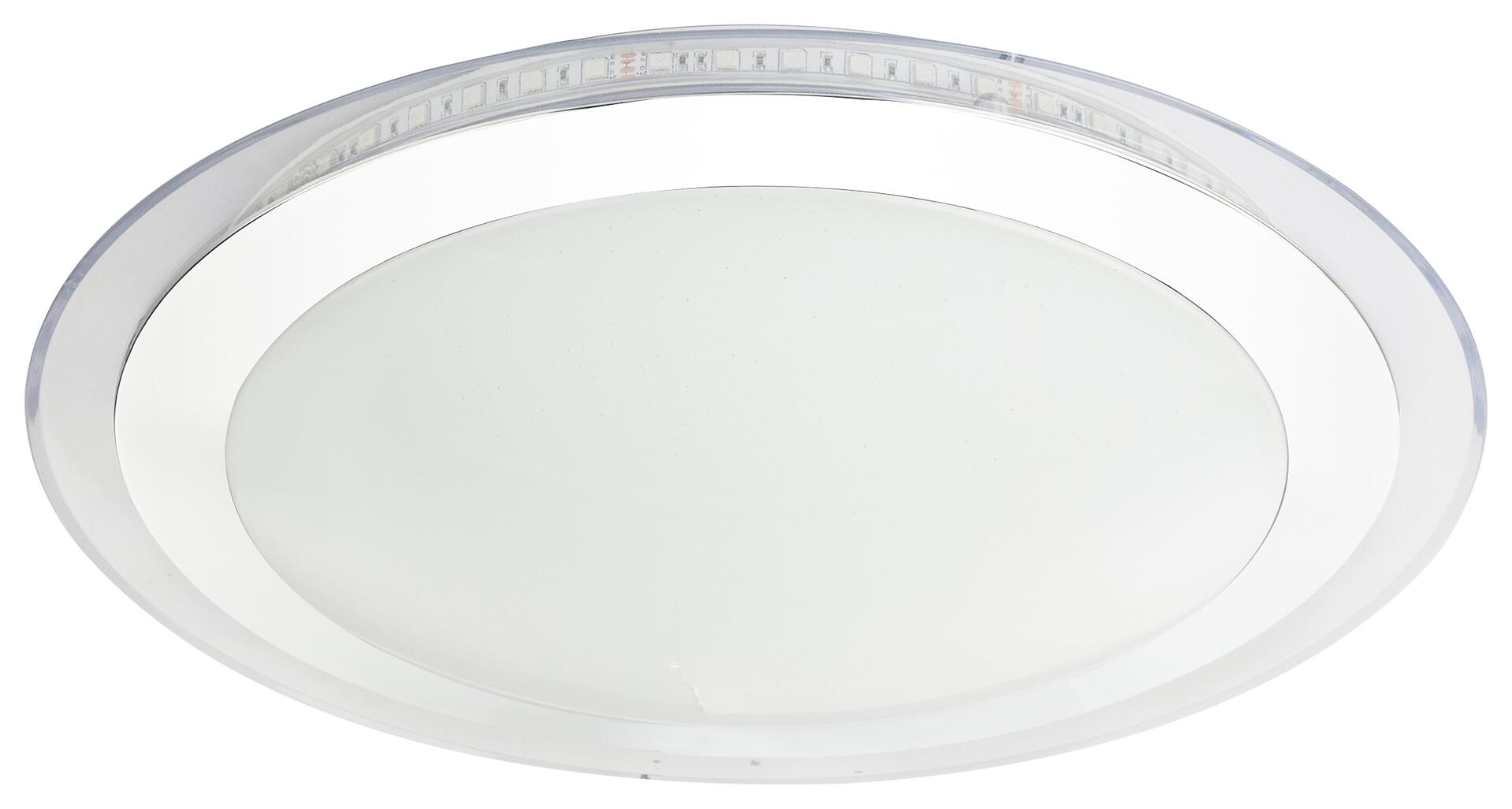 GLOBO Deckenleuchte Nicole weiß Chrom Kunststoff H/D: ca. 8x41 cm