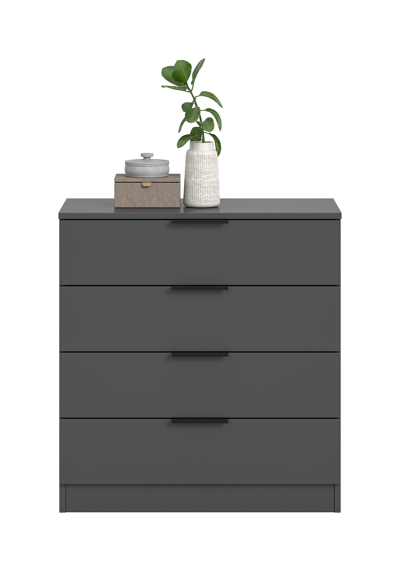 Kommode KOPENHAGEN anthrazit B/H/T: ca. 74x79x35 cm