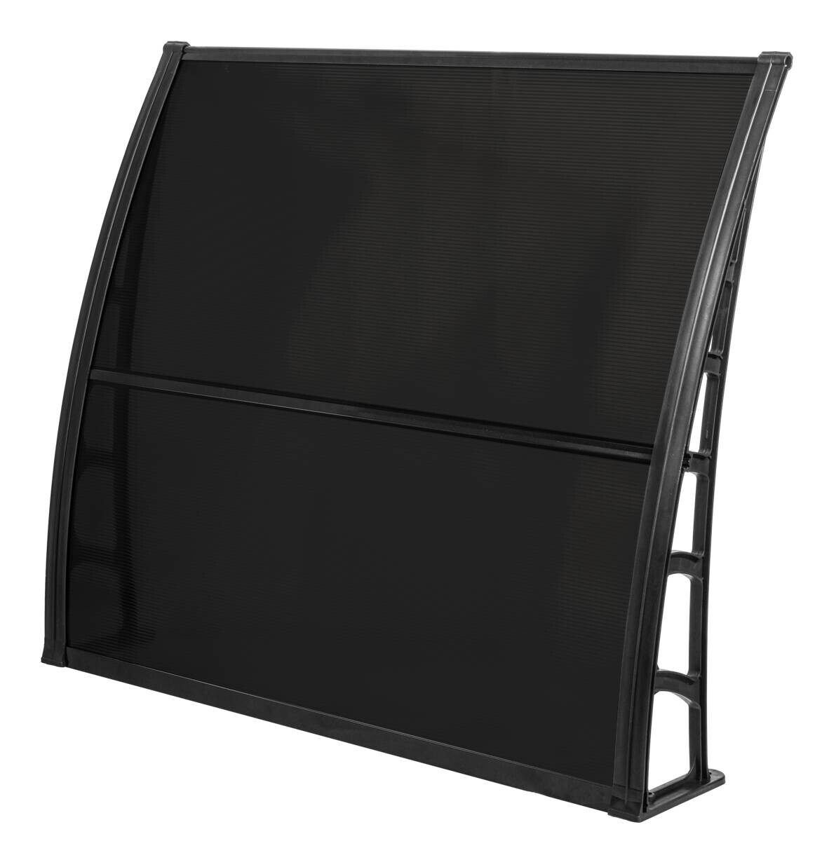 Brosplast Vordach schwarz B/H/L: ca. 120x23x105 cm