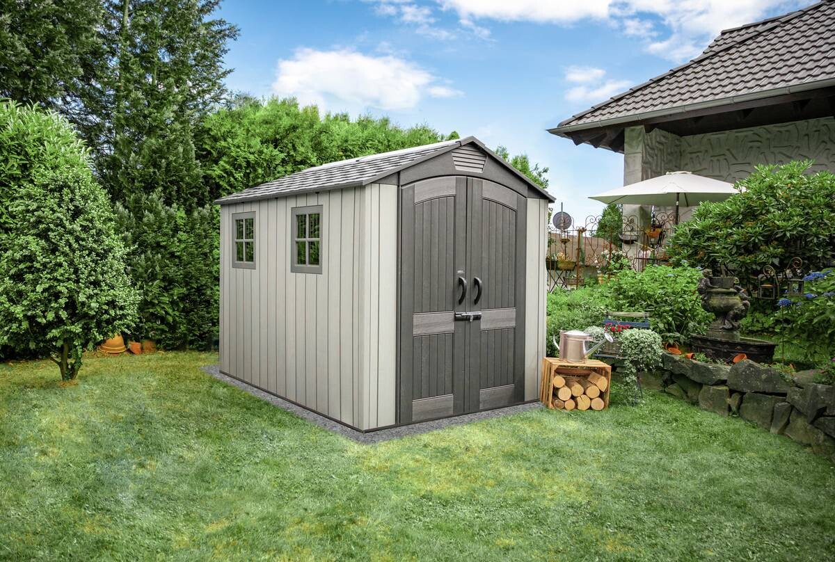 Lifetime Gartenhaus Luna grau B/H/L: ca. 213x228x280 cm