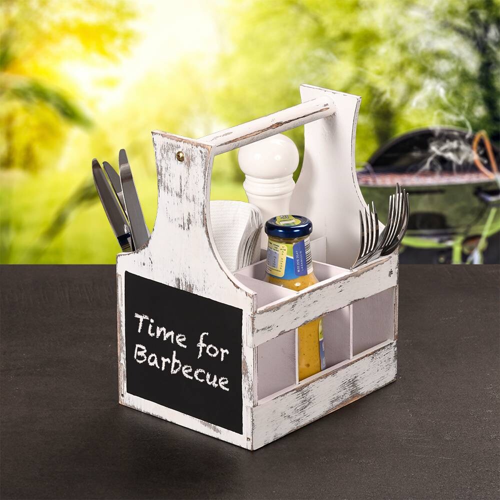 Kesper Flaschenhalter weiß Holz B/H/L: ca. 16x26x20,2 cm