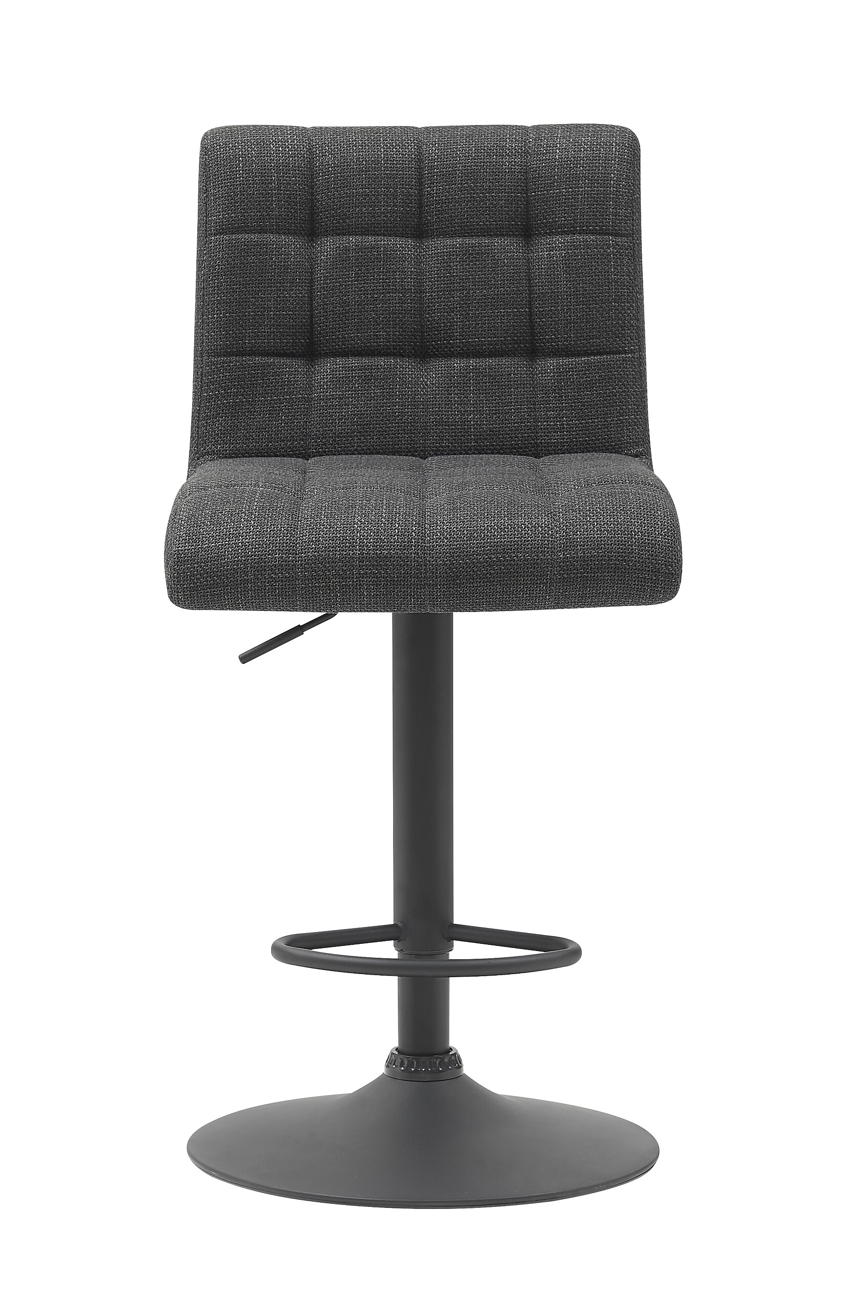 Barhocker Erika anthrazit Microfaser Webstoff H: ca. 83 cm