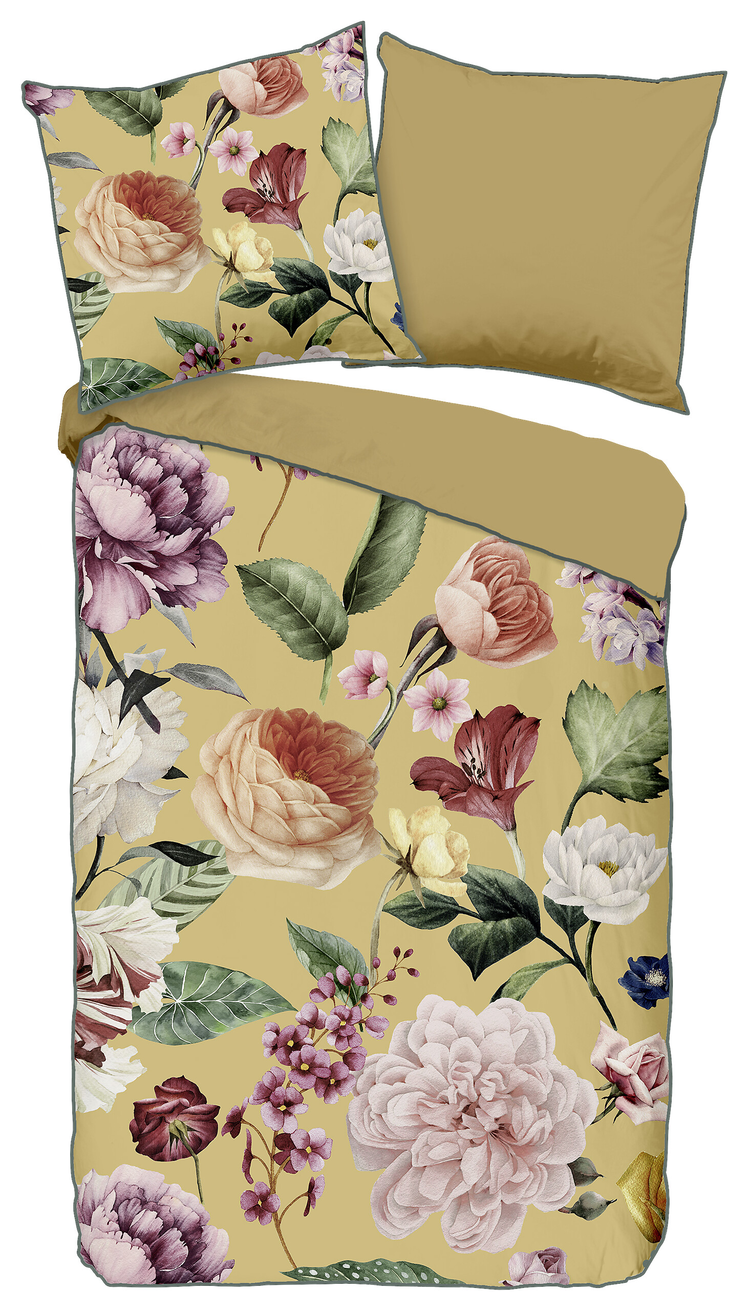 Baumwoll Bettwäsche Fiori Satin