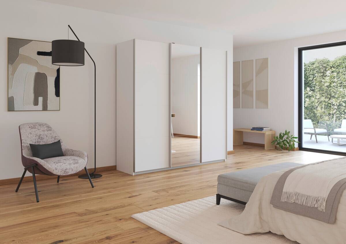 Kleiderschrank Kulmbach Alpinweiß B/H/T: ca. 203x210x62 cm