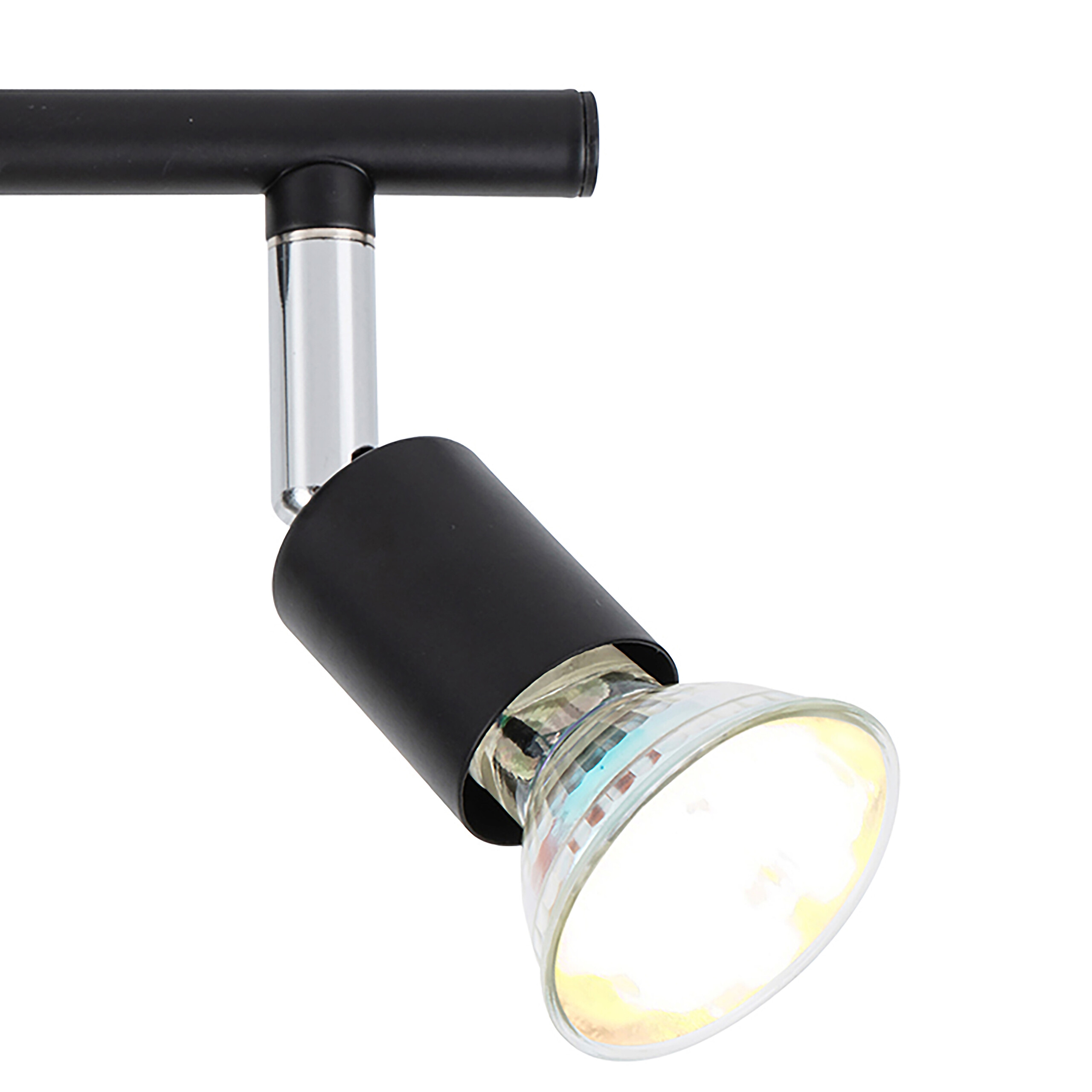 POCOline Spotbalken Boris schwarz B/H/L: ca. 10x8x25 cm 2 Brennstellen