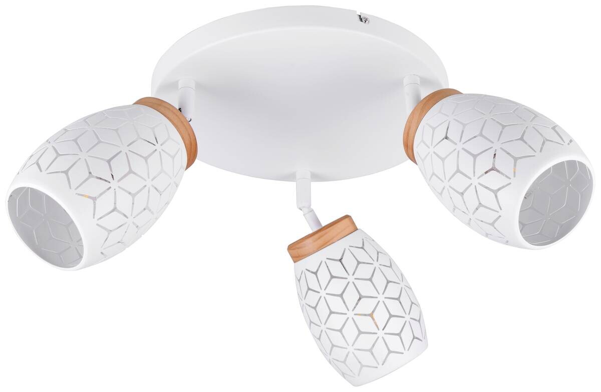 Reality Leuchten Spots Bidar weiß Metall D: ca. 27 cm E14 3 Brennstellen