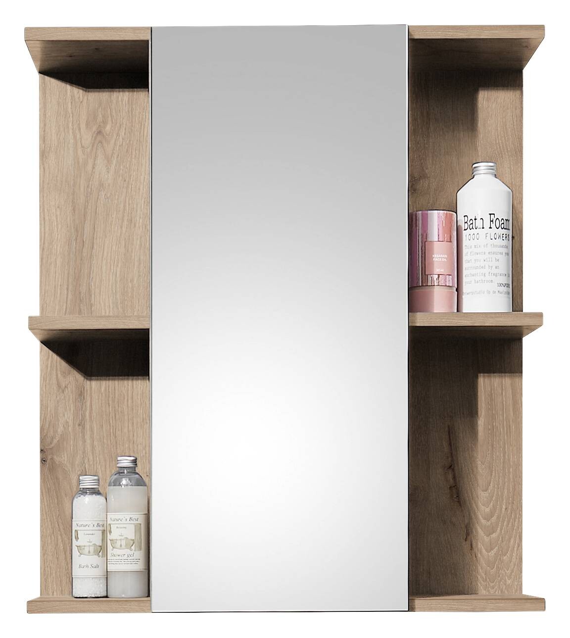 Spiegelschrank Vista Oak Eiche Viking Nachbildung schwarz matt B/H/T: ca. 60x71x20 cm Spiegelschrank Vista Oak Eiche Viking Nachbildung schwarz matt B/H/T: ca. 60x71x20 cm