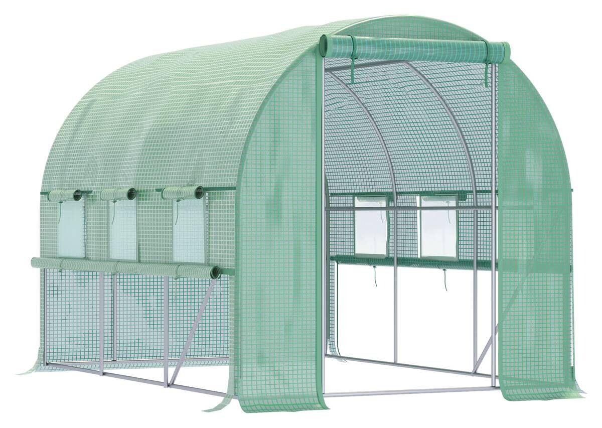 Outsunny Gewächshaus B/H/L: ca. 200x200x295 cm