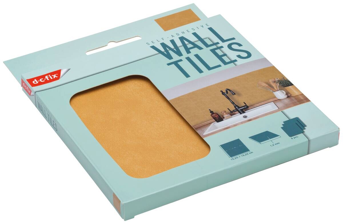 d-c-fix Wandfliese selbstklebend gold B/L: ca. 15,25x15,25 cm