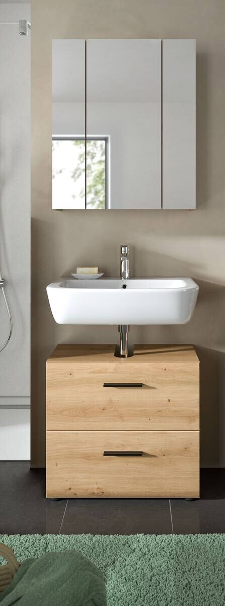 Badezimmer-Set Ice Artisan Oak Nachbildung B/H/T: ca. 60x185x30 cm