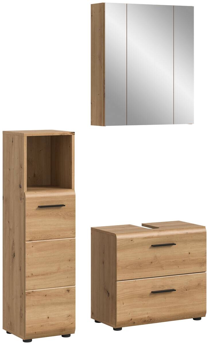 Badezimmer-Set Ice Artisan Oak Nachbildung B/H/T: ca. 105x185x30 cm