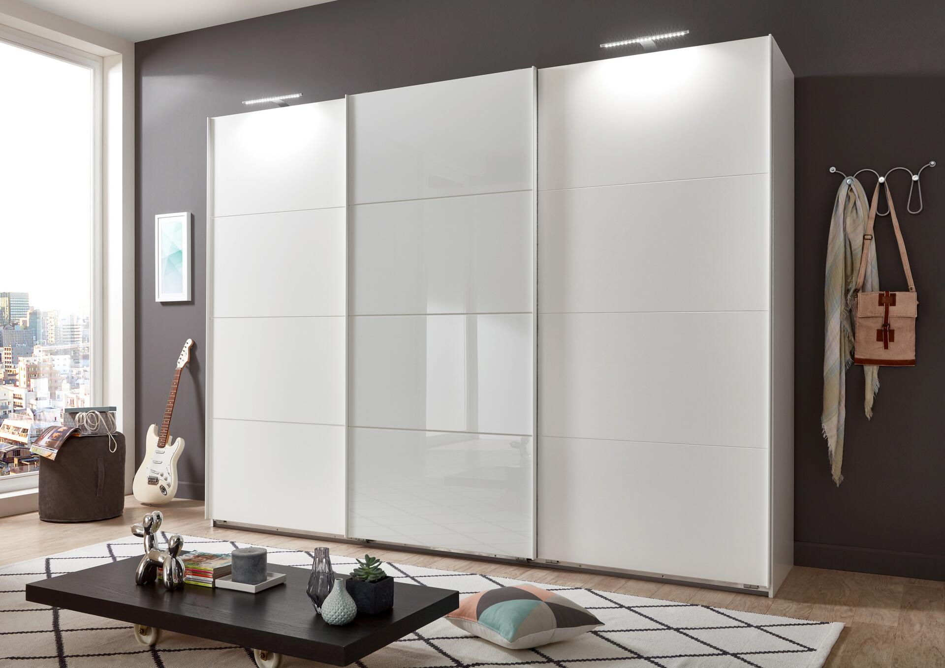 Schwebetürenschrank Ernesto Alpinweiß B/H/T: ca. 270x208x65 cm