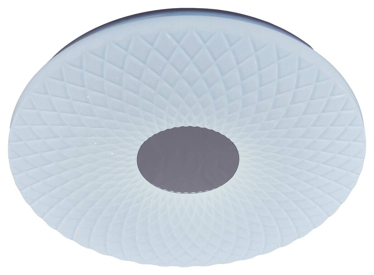 Näve Leuchten Deckenleuchte 1297726 weiß Metall Kunststoff B/H/T: ca. 43x8x43 cm null 1 Brennstellen