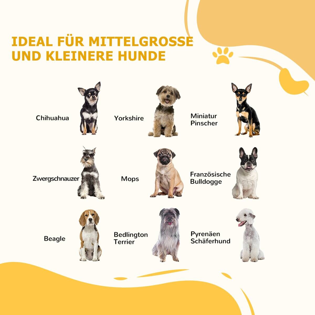 PawHut Hunde-Absperrgitter weiß Stahl B/H/L: ca. 30x80x154 cm