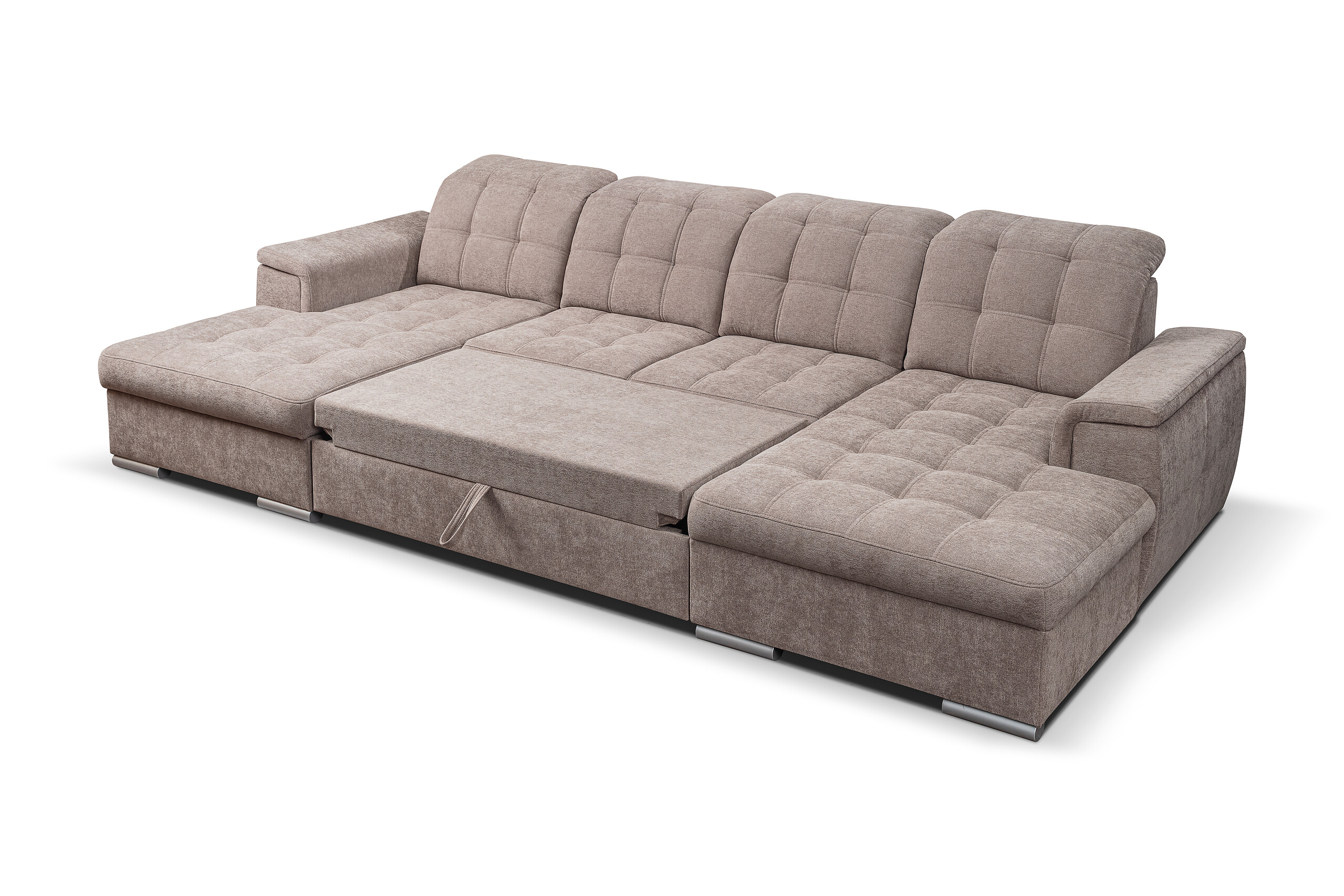 Wohnlandschaft Nadja stone Microfaser B/H/T: ca. 330x105x174 cm