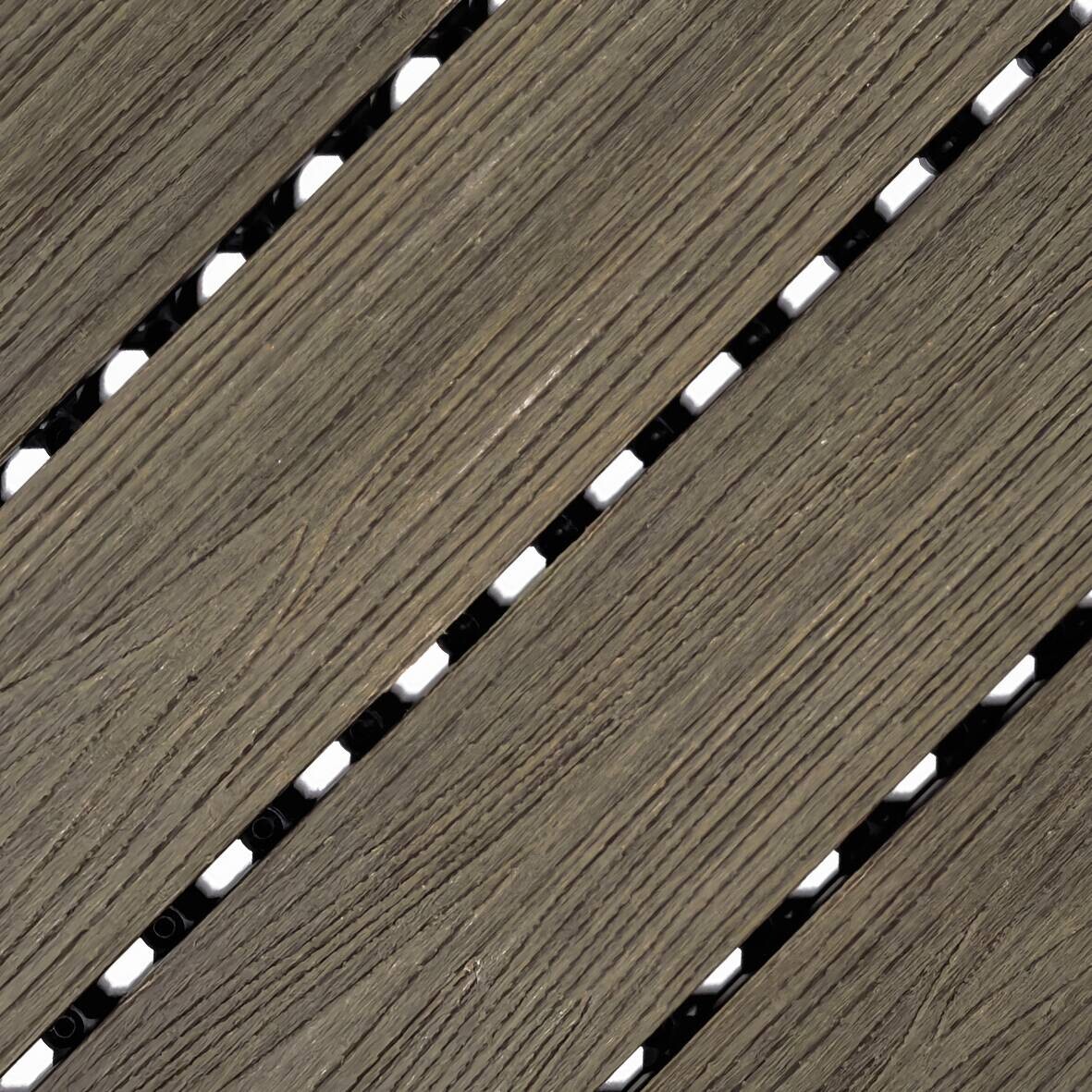 POCOline Terrassenfliese WPC, 6 Stück im Paket natur B/L: ca. 30x30 cm