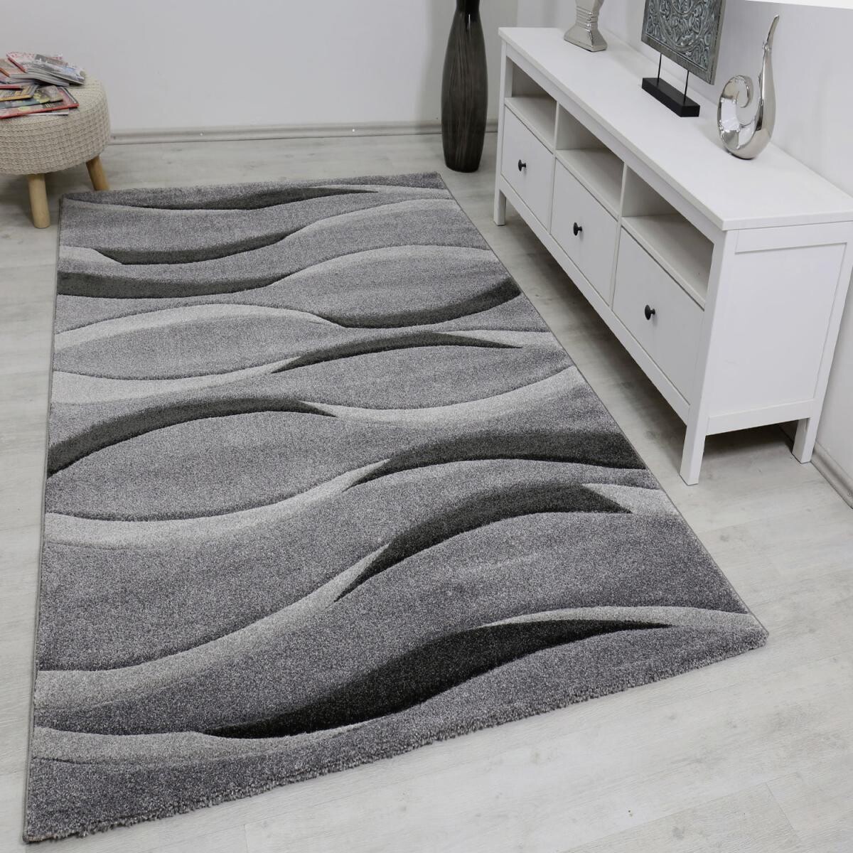 Teppich Malta grau B/L: ca. 80x150 cm