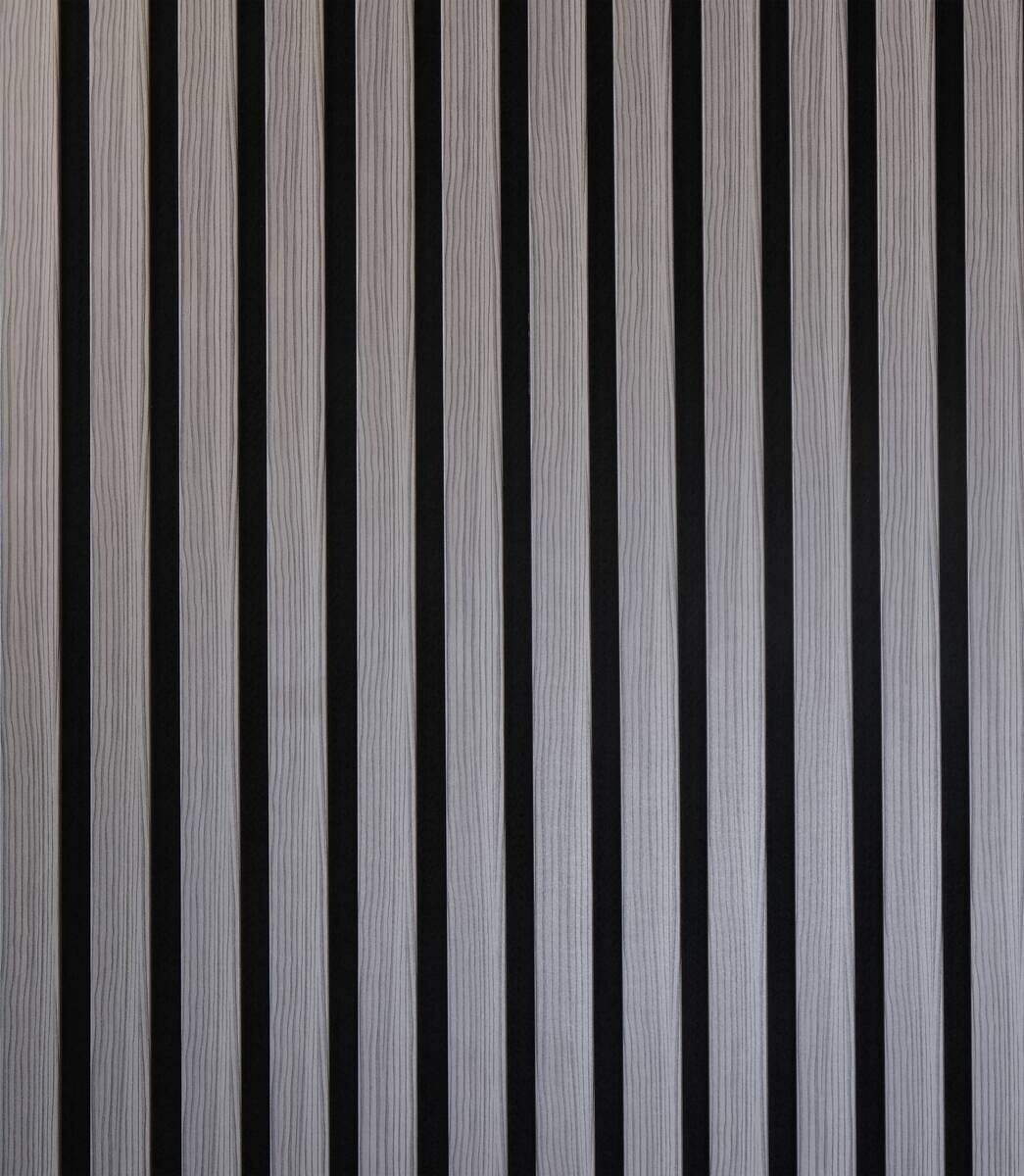 Wand- und Akustikpaneel Eiche grau L/B/H: ca. 240x56,1x1,9 cm pro Stück