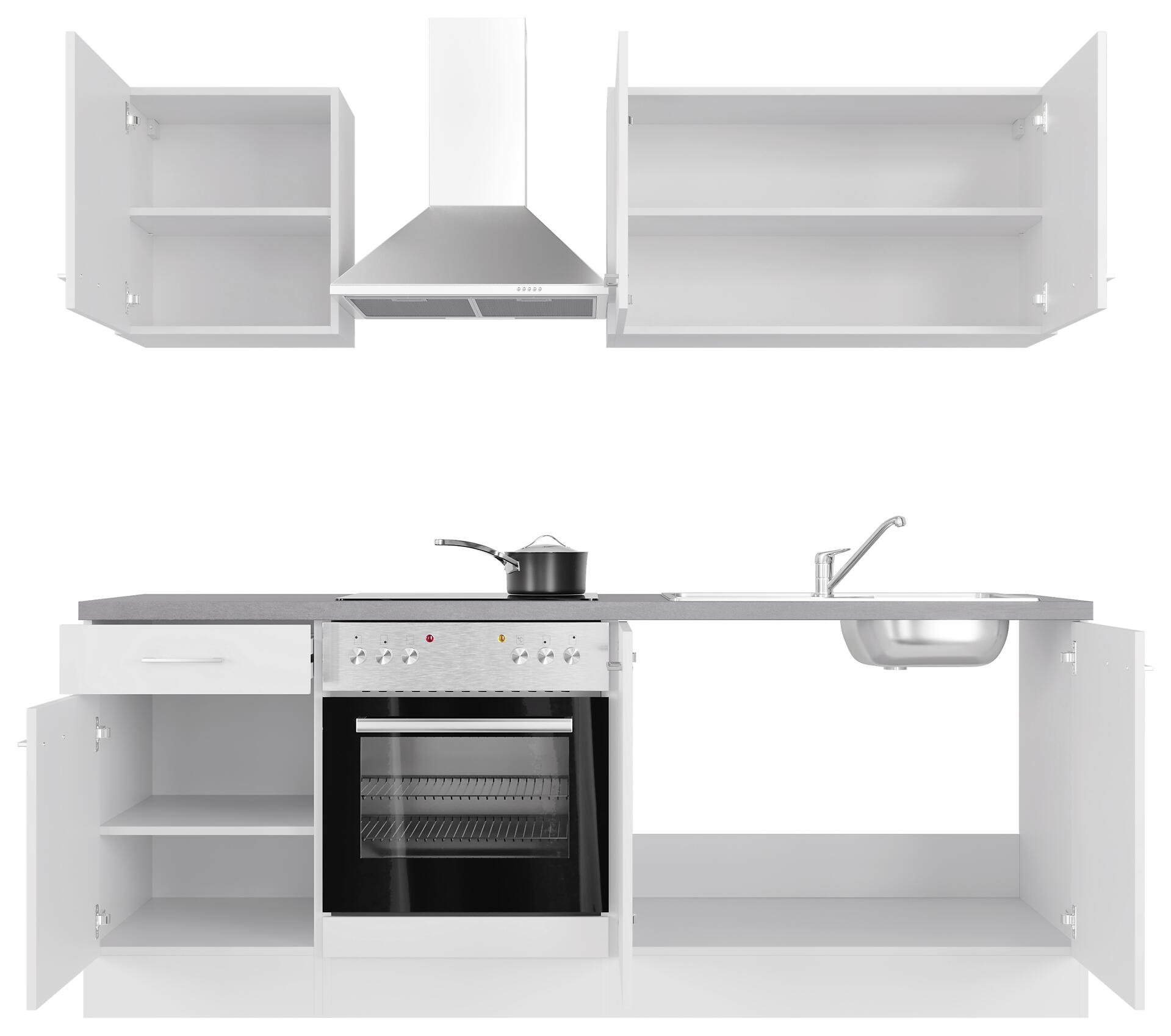 Küchenblock Vita weiß matt B/H/T: ca. 210x200x60 cm