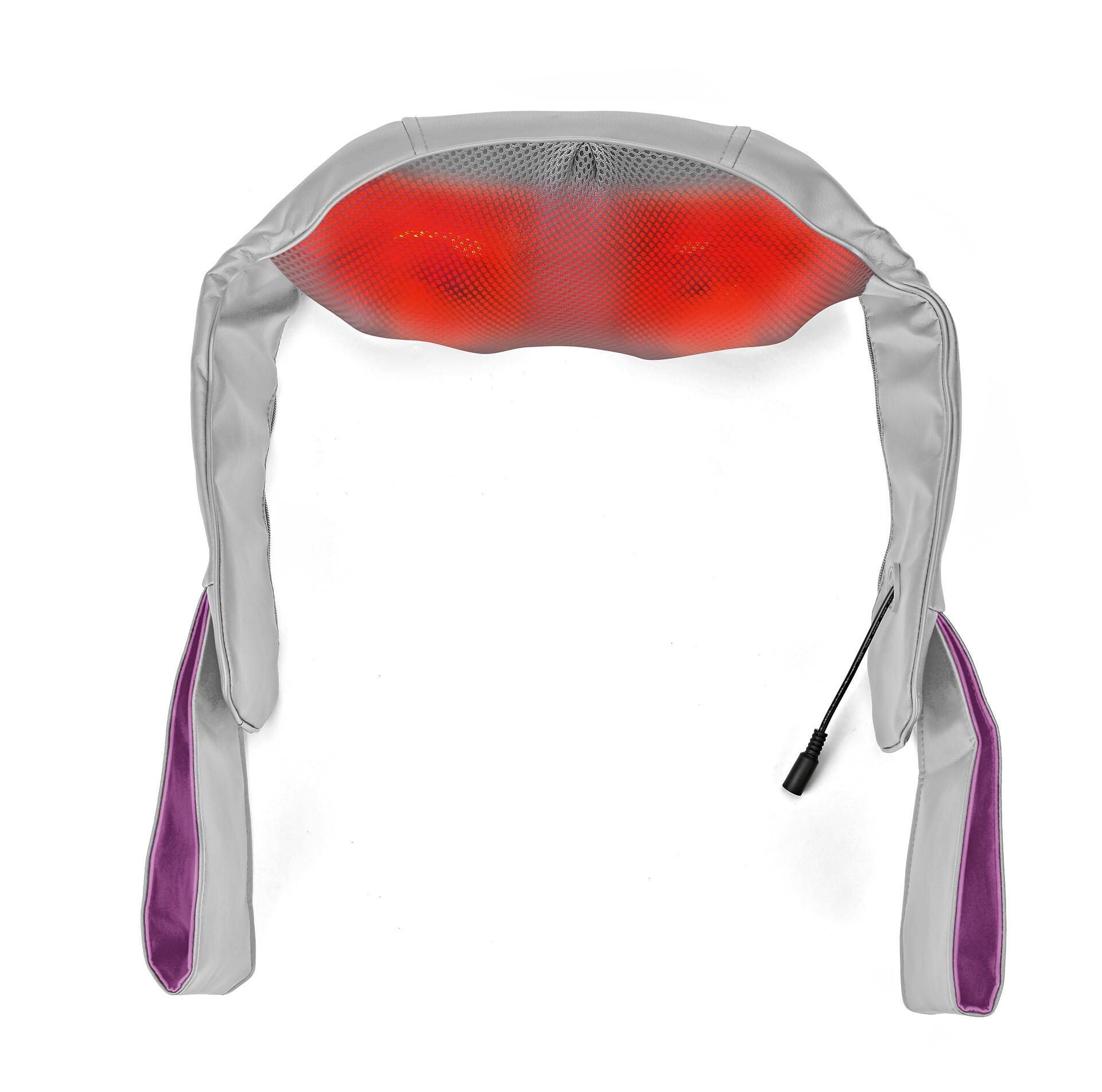 CLEANmaxx Shiatsu-Massagegerät grau lila