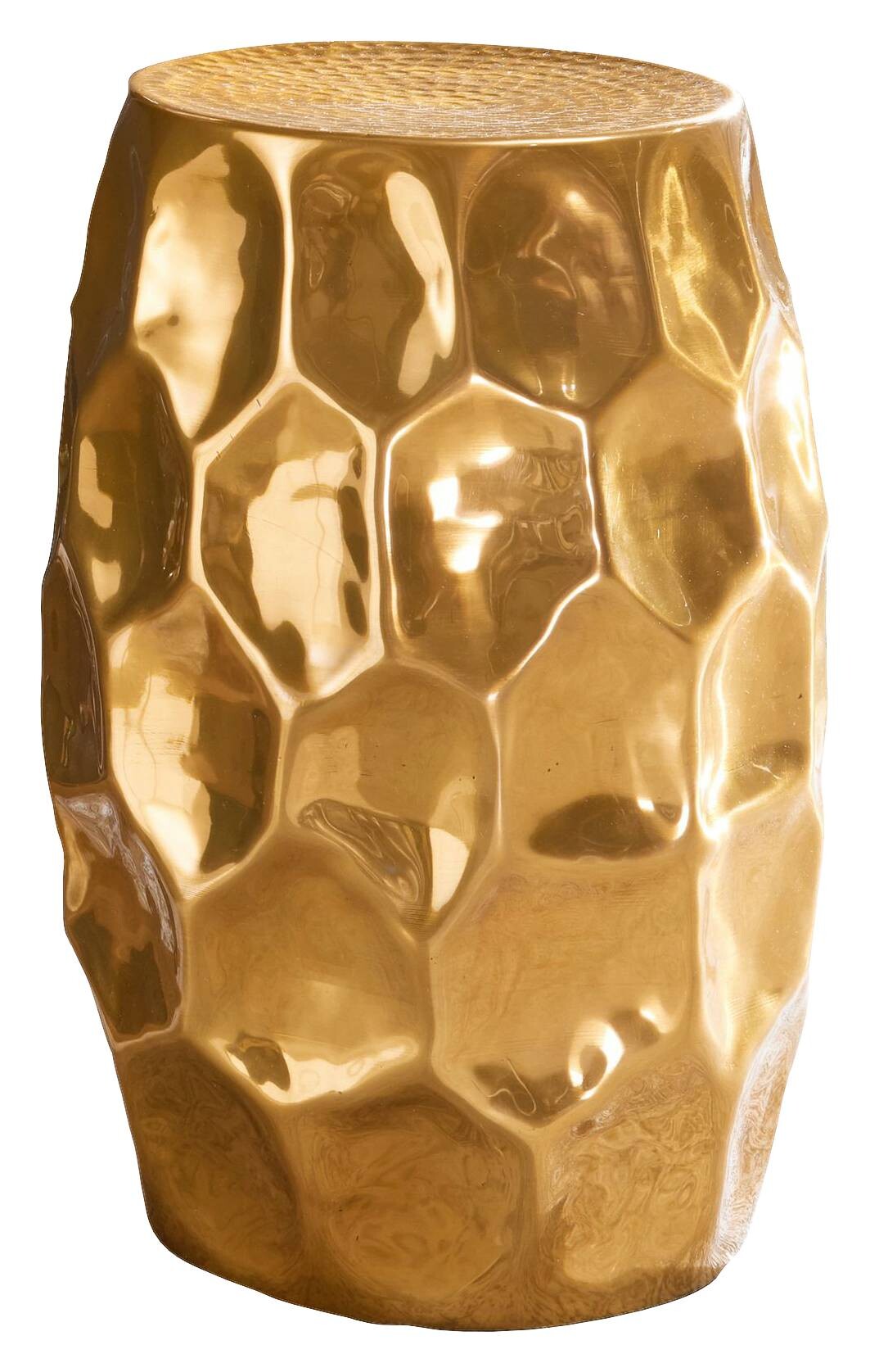 Beistelltisch gold Aluminium B/H/T: ca. 30x47x30 cm