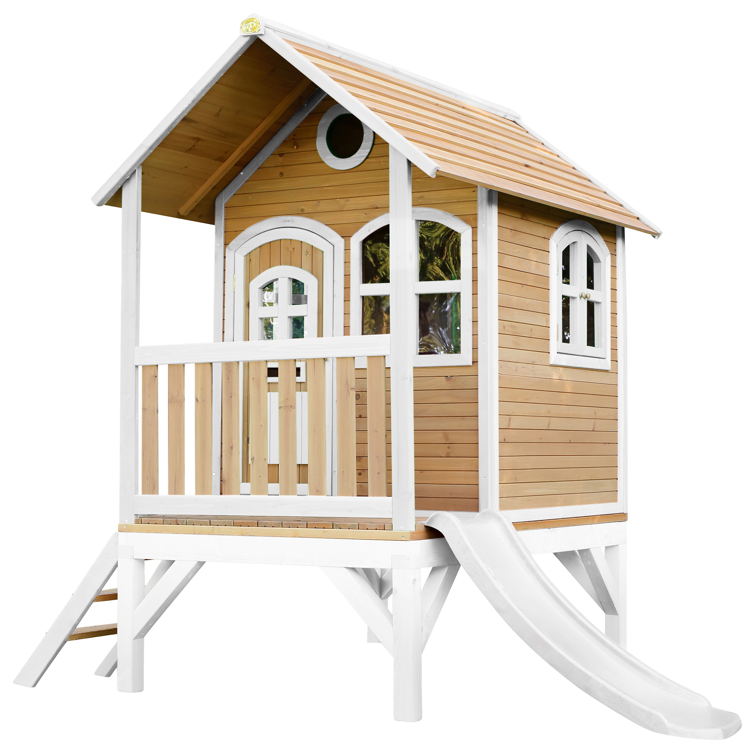 AXI Spielhaus Tom braun B/H/L: ca. 287x231x191 cm