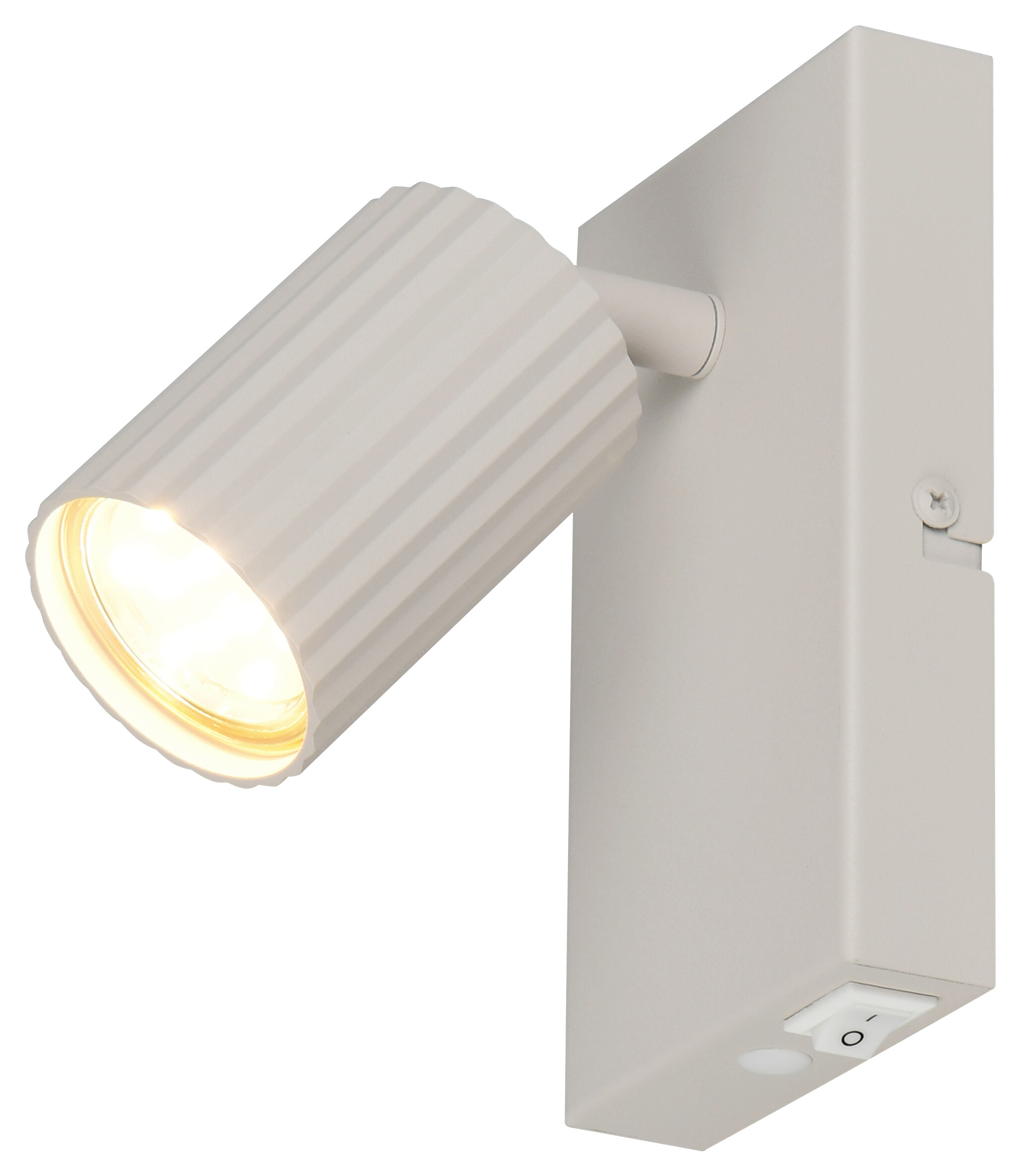 Reality Leuchten Spots Soka grau Metall B/H/L: ca. 9x15x14,5 cm GU10 1 Brennstellen