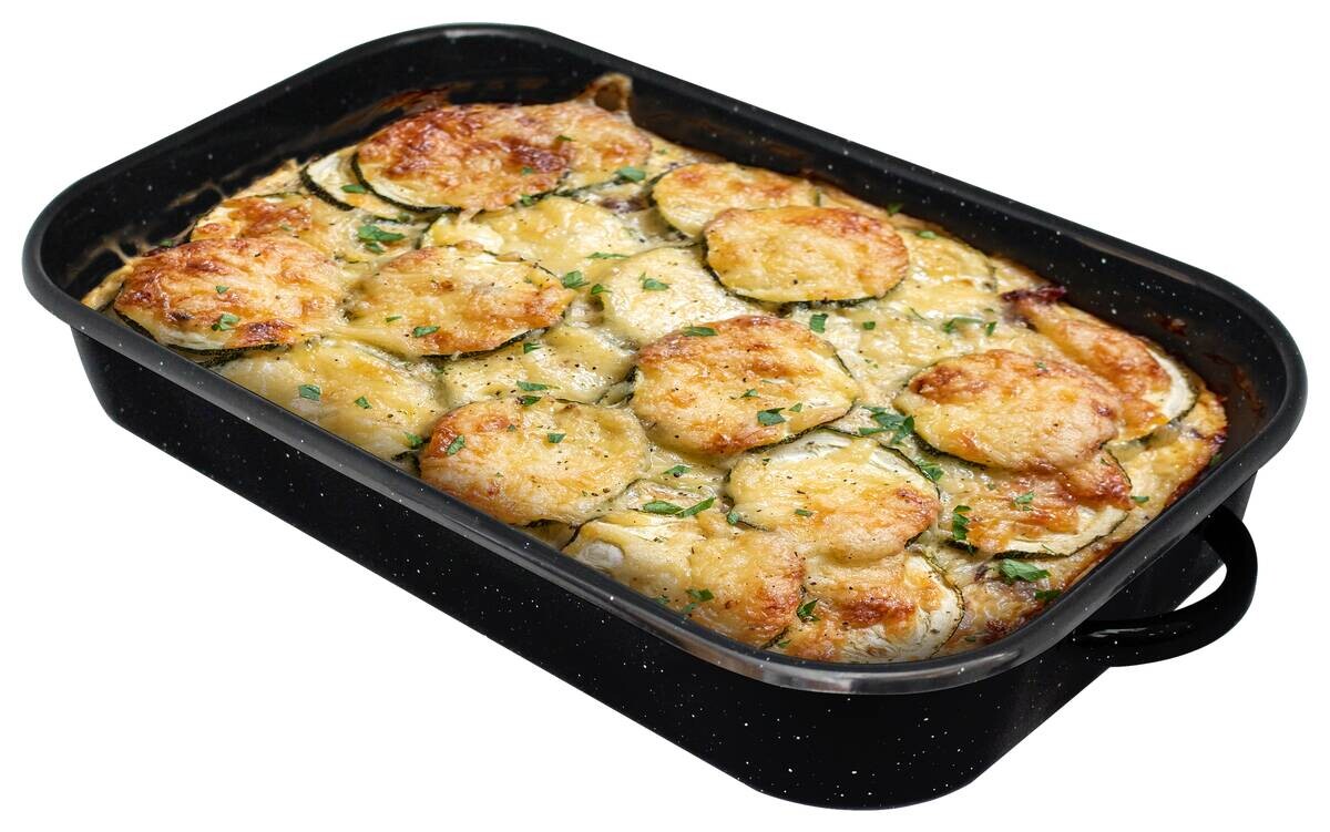 ELO Basic Brat-/Auflaufform schwarz Eisen B/H/L: ca. 20x6x32 cm