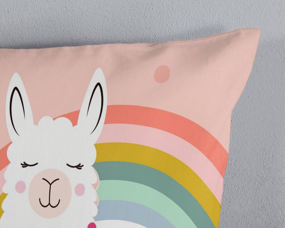 Baumwoll Bettwäsche Llama Multi Baumwolle B/L: ca. 135x200 cm