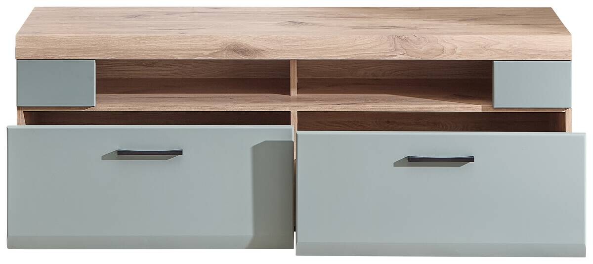 Lowboard Fun Plus 2 salbei Oak Eiche Viking Nachbildung B/H/T: ca. 140x51x47 cm